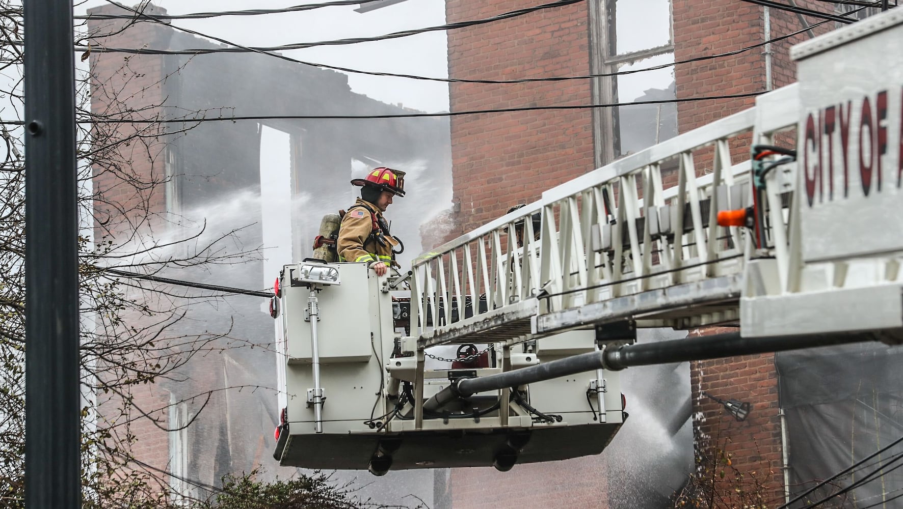 Gaines Hall fire - 1