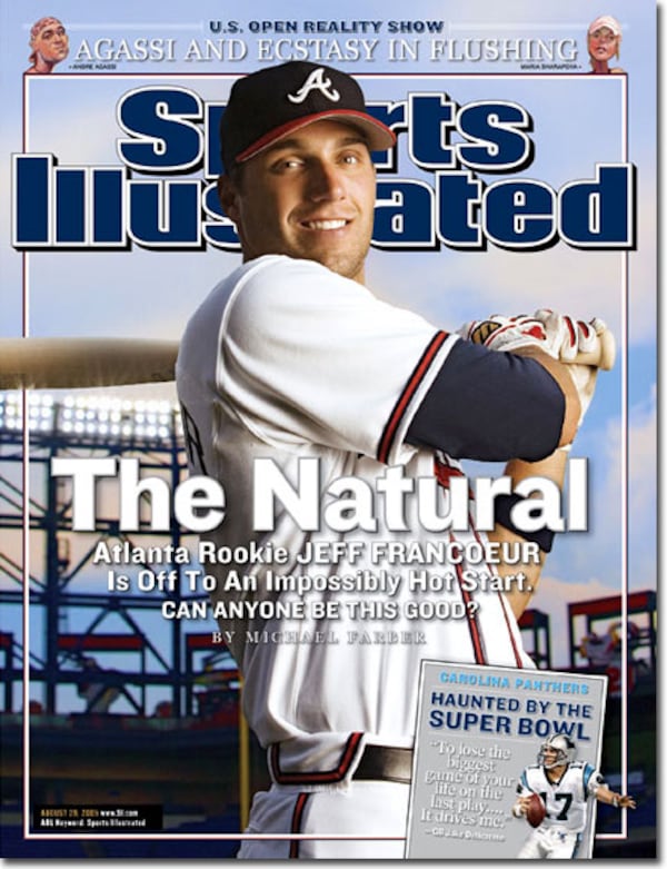 Sports Illustrated cover in 2005, Francoeur’s rookie season with the Braves. 