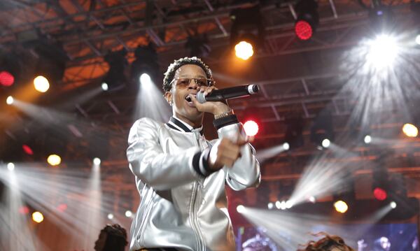 Atlanta's  Silento sang his hit "Watch Me (Whip/Nae Nae)" at Centennial Park on Monday, Jan. 28, 2019.(Akili-Casundria Ramsess/Eye of Ramsess Media)