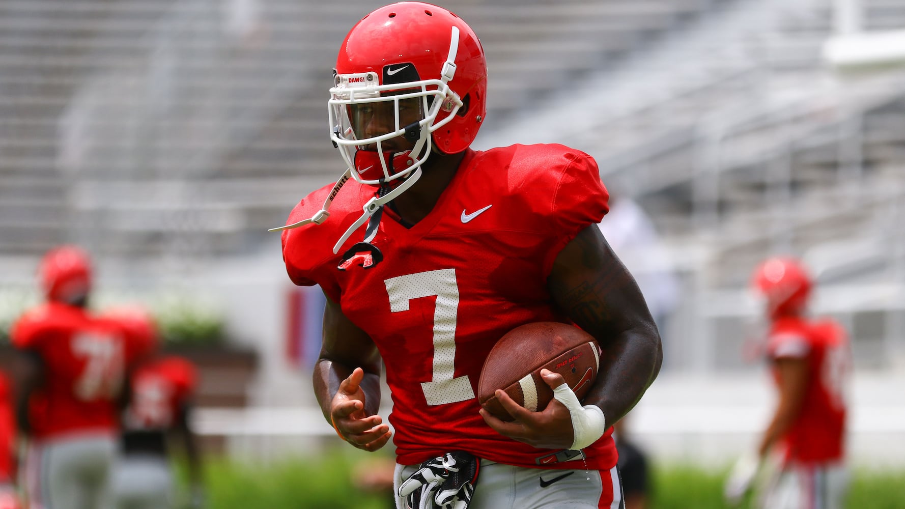 Georgia Bulldogs practice