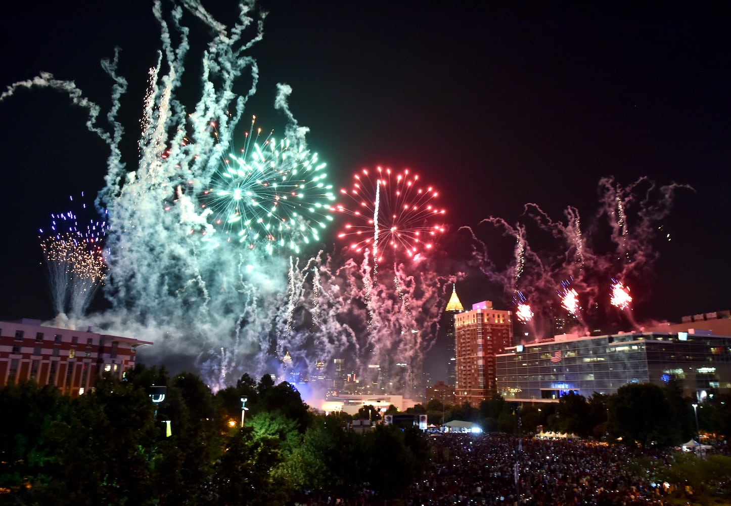 Fourth of July fireworks in Atlanta