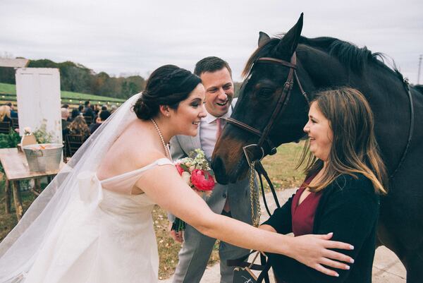 Bling Bling was a part of Ward-Rupp's wedding in 2017. (Photo: Pretty Branch Wedding Photography)