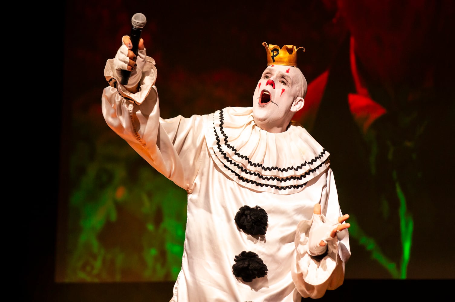 Atlanta, Ga: Puddles Pity Party sang for a packed house at Variety Playhouse, blazing through his renditions of all the classics on Saturday Sept. 7, 2024. (RYAN FLEISHER FOR THE ATLANTA JOURNAL-CONSTITUTION)