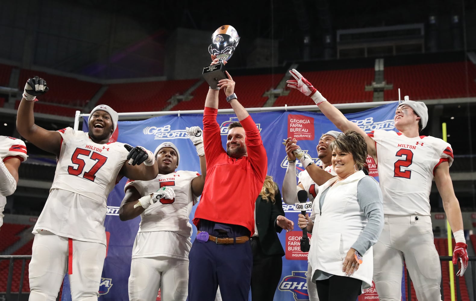 Photos: Day 2 of HS state title games at Mercedes-Benz Stadium