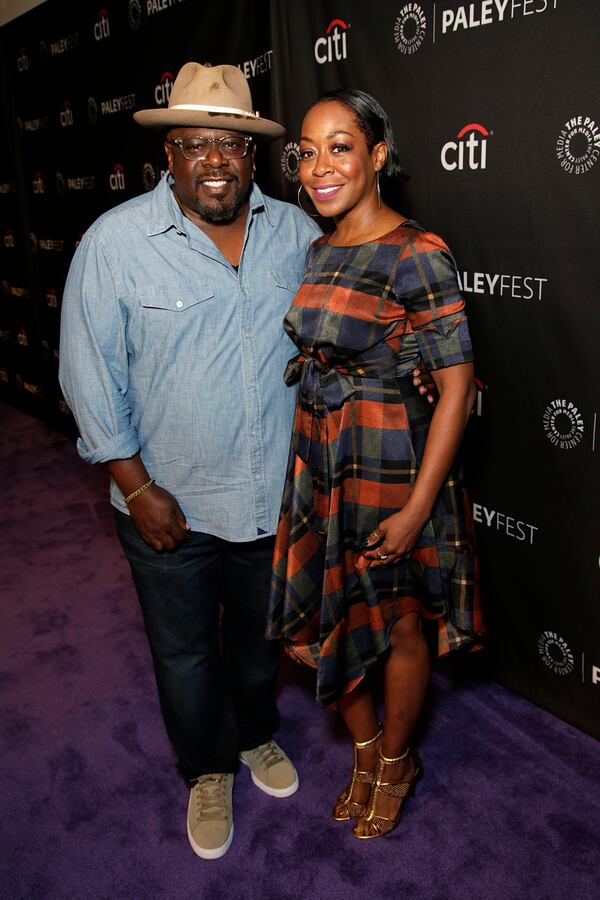 The cast and producers of THE NEIGHBORHOOD at The Paley Center for Media at PaleyFest Fall TV Previews on Wednesday, Sept. 12. Pictured: Tichina Arnold. Photo Cr: Francis Specker/CBS ©2018 CBS Broadcasting, Inc. All Rights Reserved©2018 CBS Broadcasting, Inc. All Rights Reserved