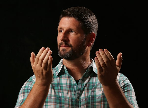 Pastor Matt Miller of Roswell Community Church, seen here in 2017, says that defining success is one of the group’s biggest challenges as the racial reconciliation project moves forward. (Curtis Compton/ccompton@ajc.com)