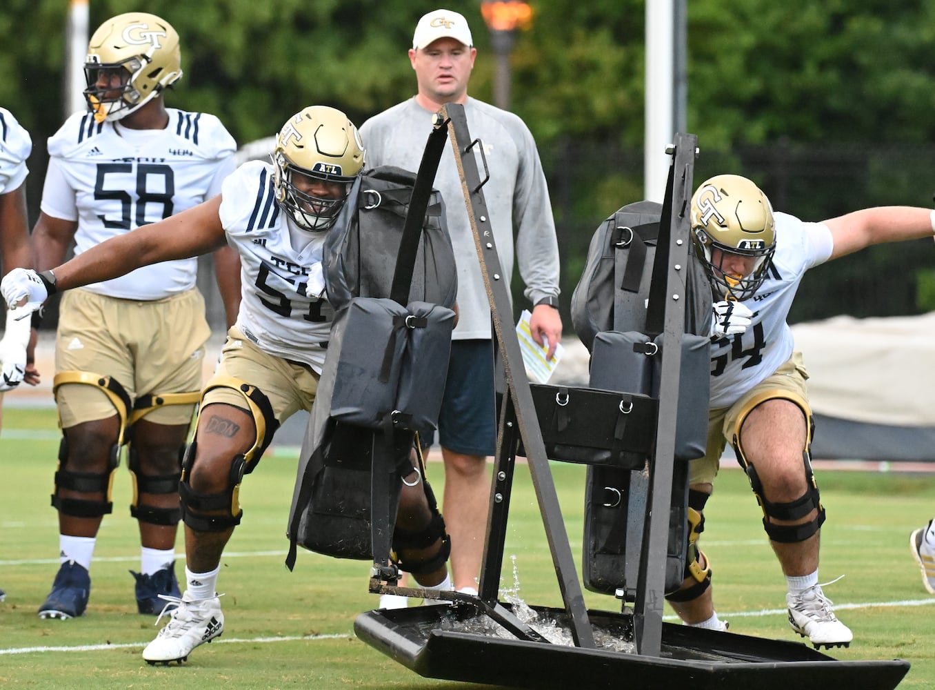 Georgia Tech football practice photo