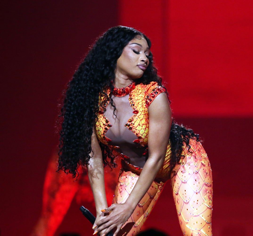 Megan Thee Stallion energized State Farm Arena on Sunday, June 2, 2024 on her Hot Girl Summer Tour, with GloRilla opening the show. Due to broken water lines in Downtown Atlanta, this first of two shows was originally scheduled for Friday night.
Robb Cohen for the Atlanta Journal-Constitution