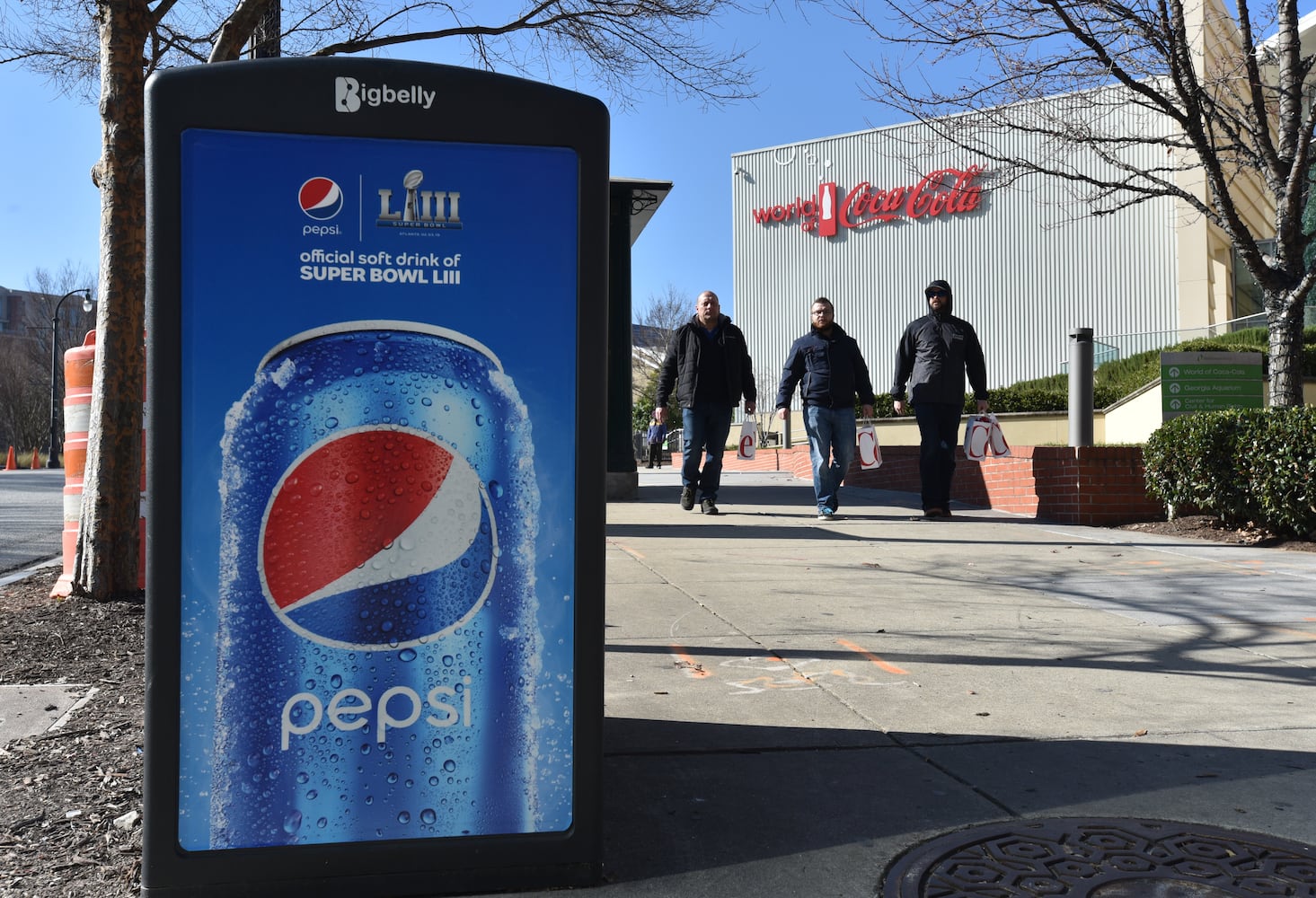 See how Atlanta's landmarks have been prepped for Super Bowl 53