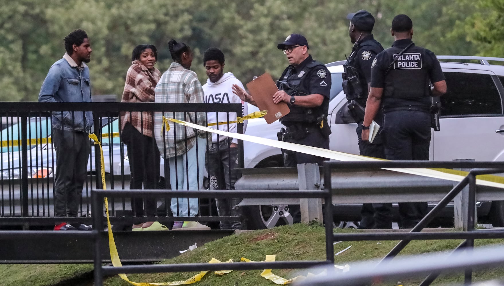 Atlanta police investigate a fatal shooting at the Flipper Temple Apartments located at 2479 Abner Terrace in northwest Atlanta. 