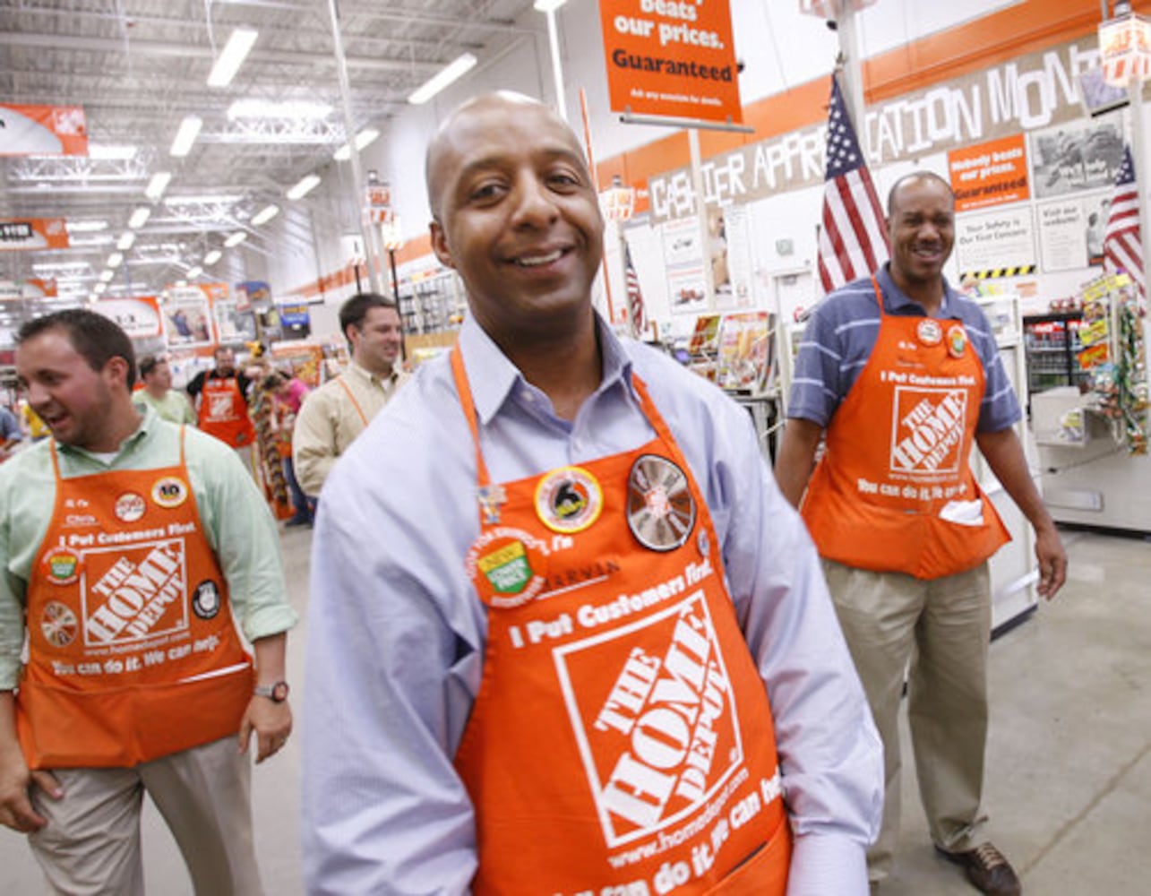 Home Depot VP tours Vinings store