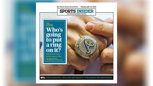 The Atlanta Journal-Constitution's Sports Insider digital magazine, Sunday, July 24, 2022.