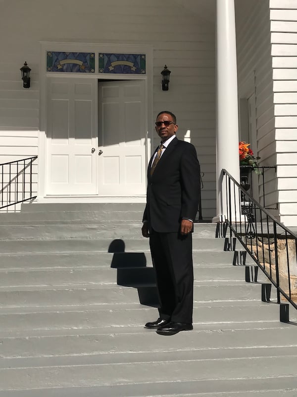 The Rev. David F. Richards III, senior pastor of New Hope AME Church, leads the historic church as it observes its 150th years. CREDIT: SHELIA POOLE