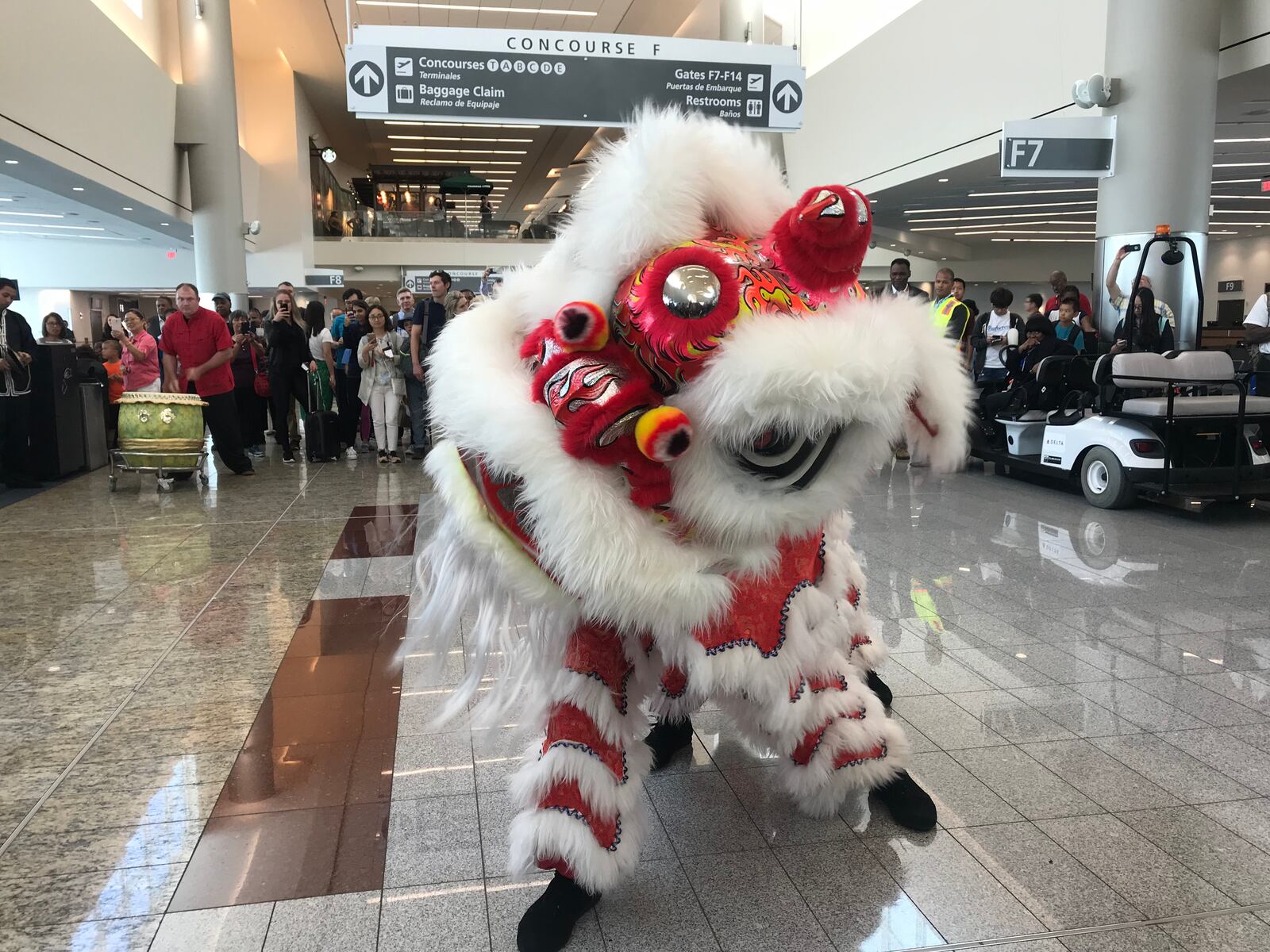 Delta's relaunched its Atlanta-Shanghai route with an event on Concourse F at Hartsfield-Jackson International Airport on Friday, July 20, 2018.