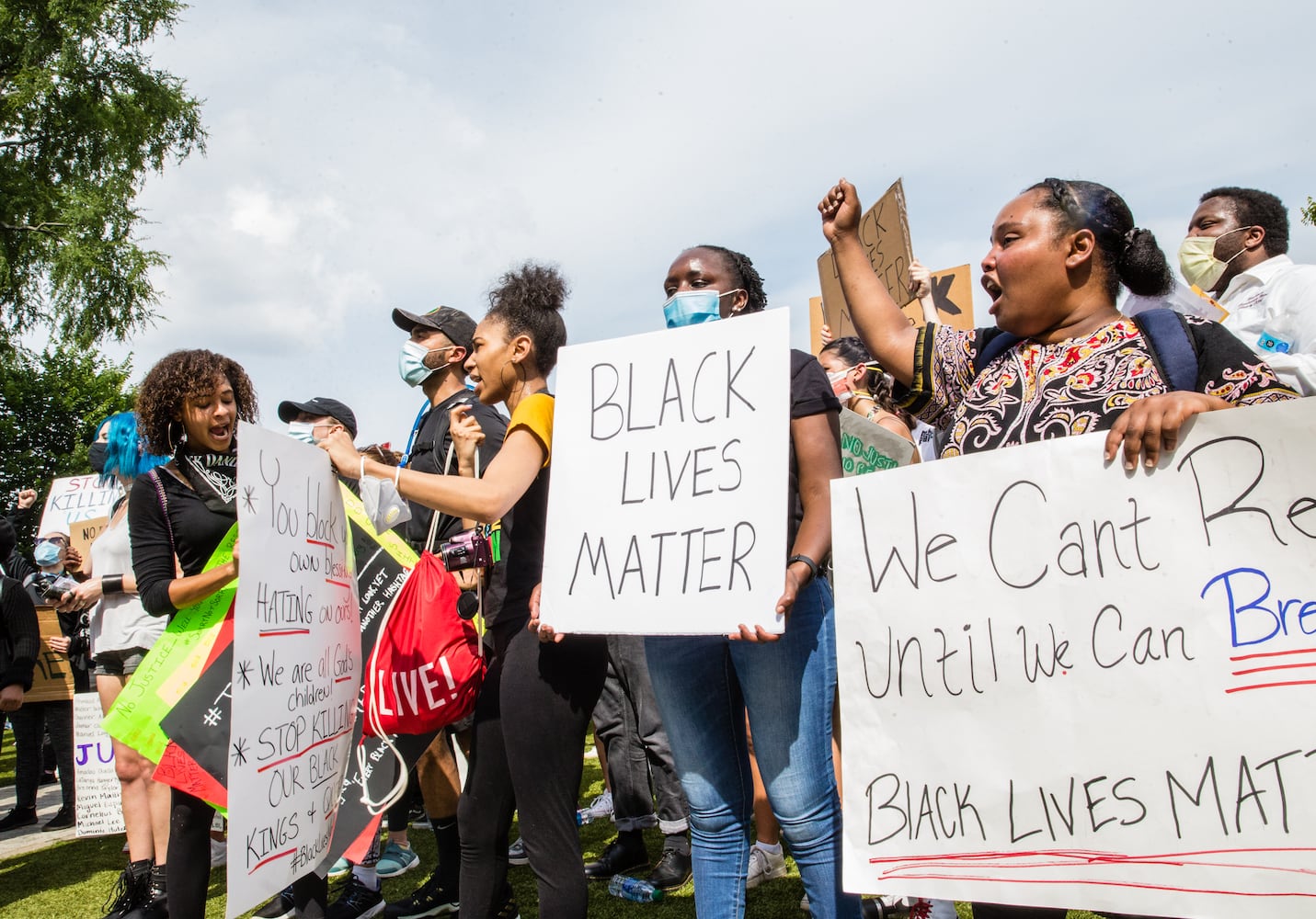 PHOTOS: Protesters gather across metro Atlanta