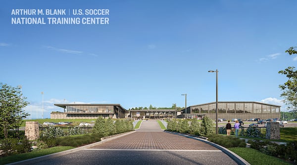 Renderings of the Arthur M. Blank U.S. Soccer National Training Center. It will be located in Fayette County. Photos: U.S. Soccer