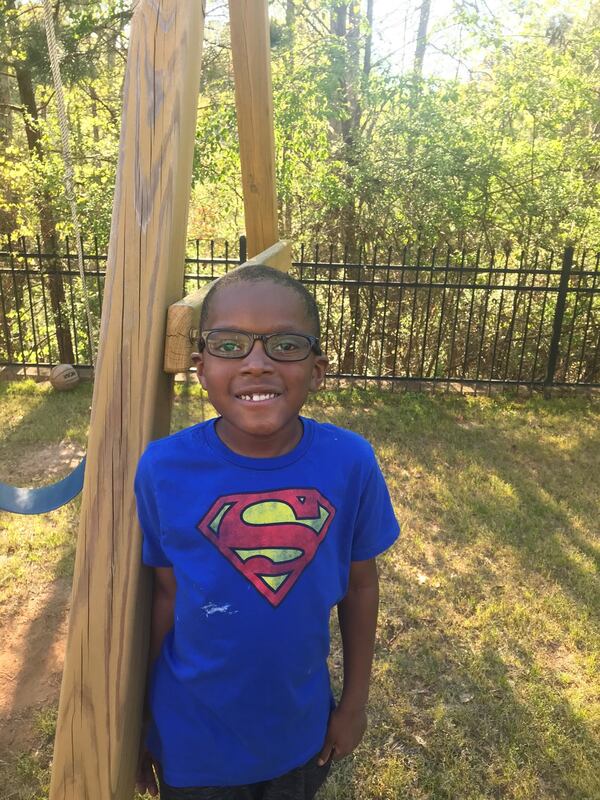 Lucas Holder, 6, kindergartner at Mableton Elementary School in Cobb County