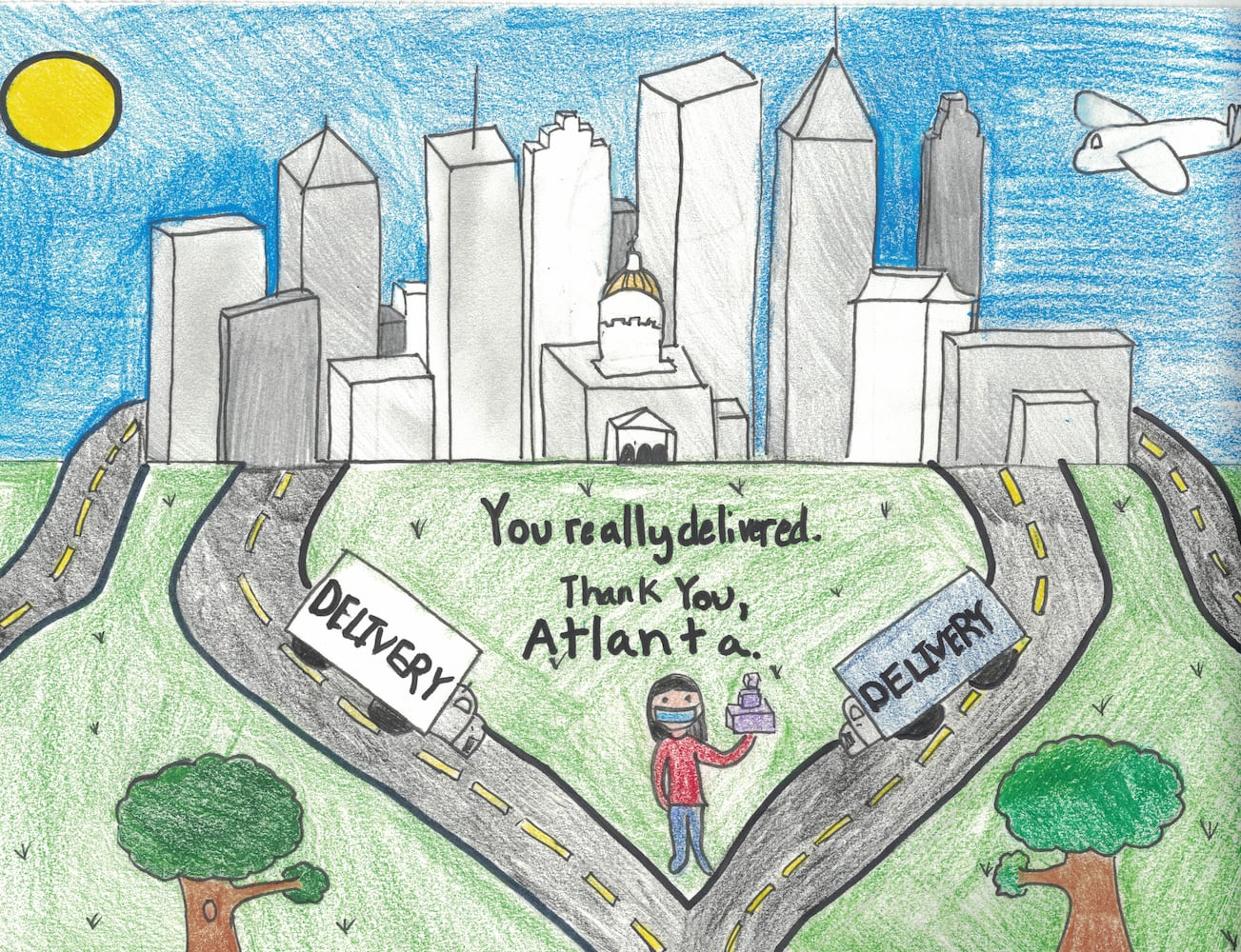 Art from the Heart: Kids thank front-line transportation and delivery workers