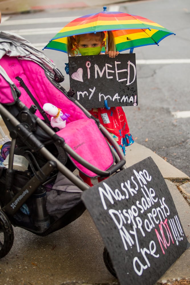 decatur city school protest covid