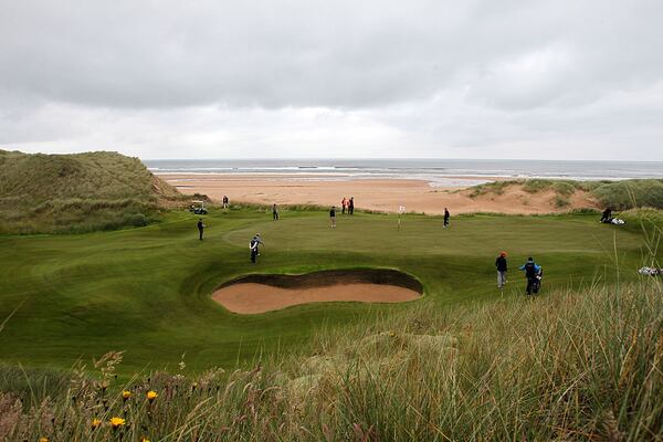 A view of the third green during the opening of The Trump International Golf Links on July 10, 2012, in Scotland. (Photo by Ian MacNicol/Getty Images)