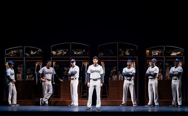 The cast of "Take Me Out." Richard Greenberg’s drama won the 2003 Tony Award for Best Play."