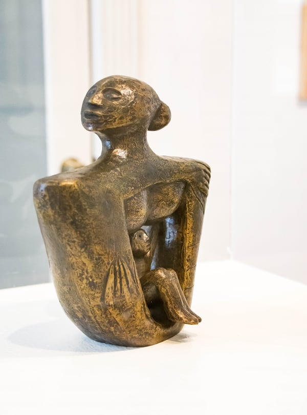 Elizabeth Catlett's "Mother and Child," (1985) in bronze.
Courtesy of Kya Freeman