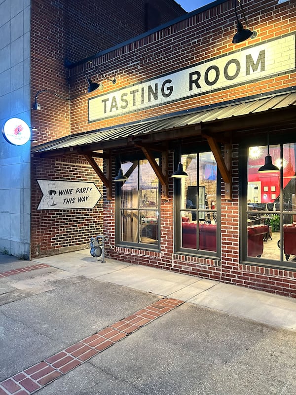 The Divinely Elegant Vines tasting room is located in downtown Austell in the Cincinnati Junction development. (Courtesy of Divinely Elegant Wines)