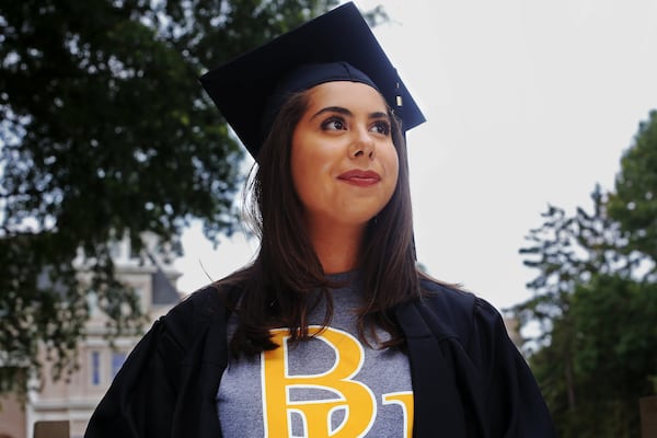 Jordyn De La Rosa poses for a portrait on Monday, June 22, 2020, at Brenau University in Gainesville, Georgia. 