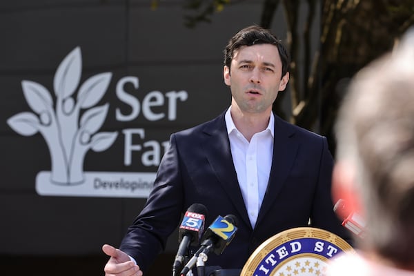 U.S. Sen. Jon Ossoff, D-Ga., may be coming to a town near you as he travels the state during this Senate recess week. (Natrice Miller/The Atlanta Journal-Constitution)