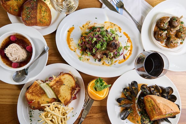 A selection of items from the menu of National Anthem, opening in the Omni Hotel at Battery Atlanta. / Courtesy of National Anthem