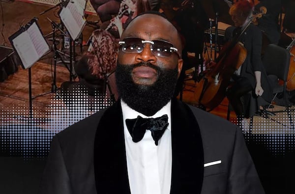 Rapper Rick Ross pairs up with the Atlanta Pops Orchestra for "A Holiday Affair" at Symphony Hall on Dec. 29.