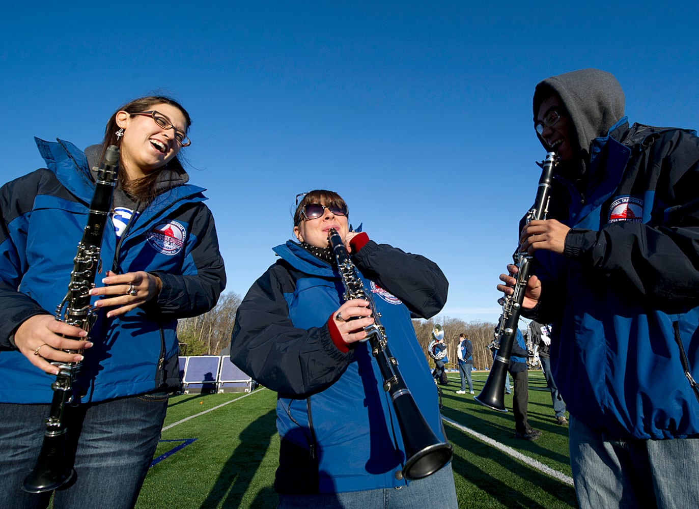 GSU Marching Band practices for the last time at Flint Hill School in Fairfax, VA.