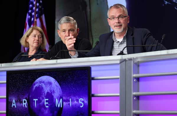  NASA Deputy Administrator Pam Melroy (left) is in Atlanta today where she will participate in two public events. (Ricardo Ramirez Buxeda/Orlando Sentinel/TNS)