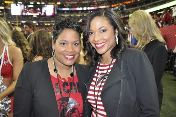 Falcons cheer coordinator Chato Hendrix and choreographer Jakene Ashford. (Photo courtesy of Hendrix). 