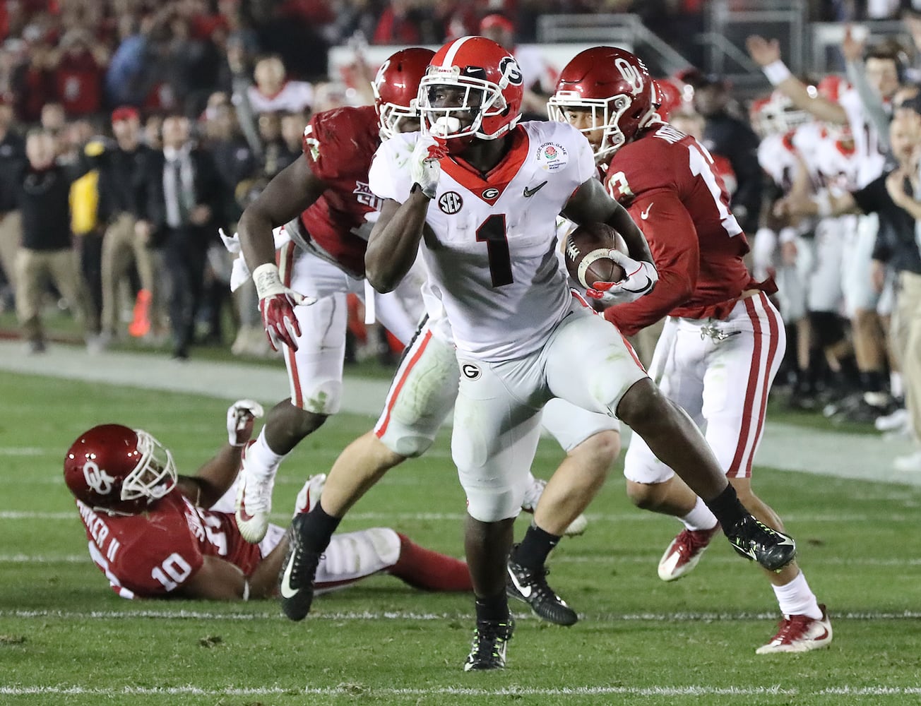 Photos: Bulldogs outlast Sooners in Rose Bowl