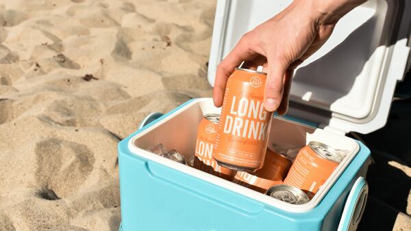 Long Drink's first new flavor in four years, peach, is crisp and includes carbonation. (Courtesy of Long Drink)