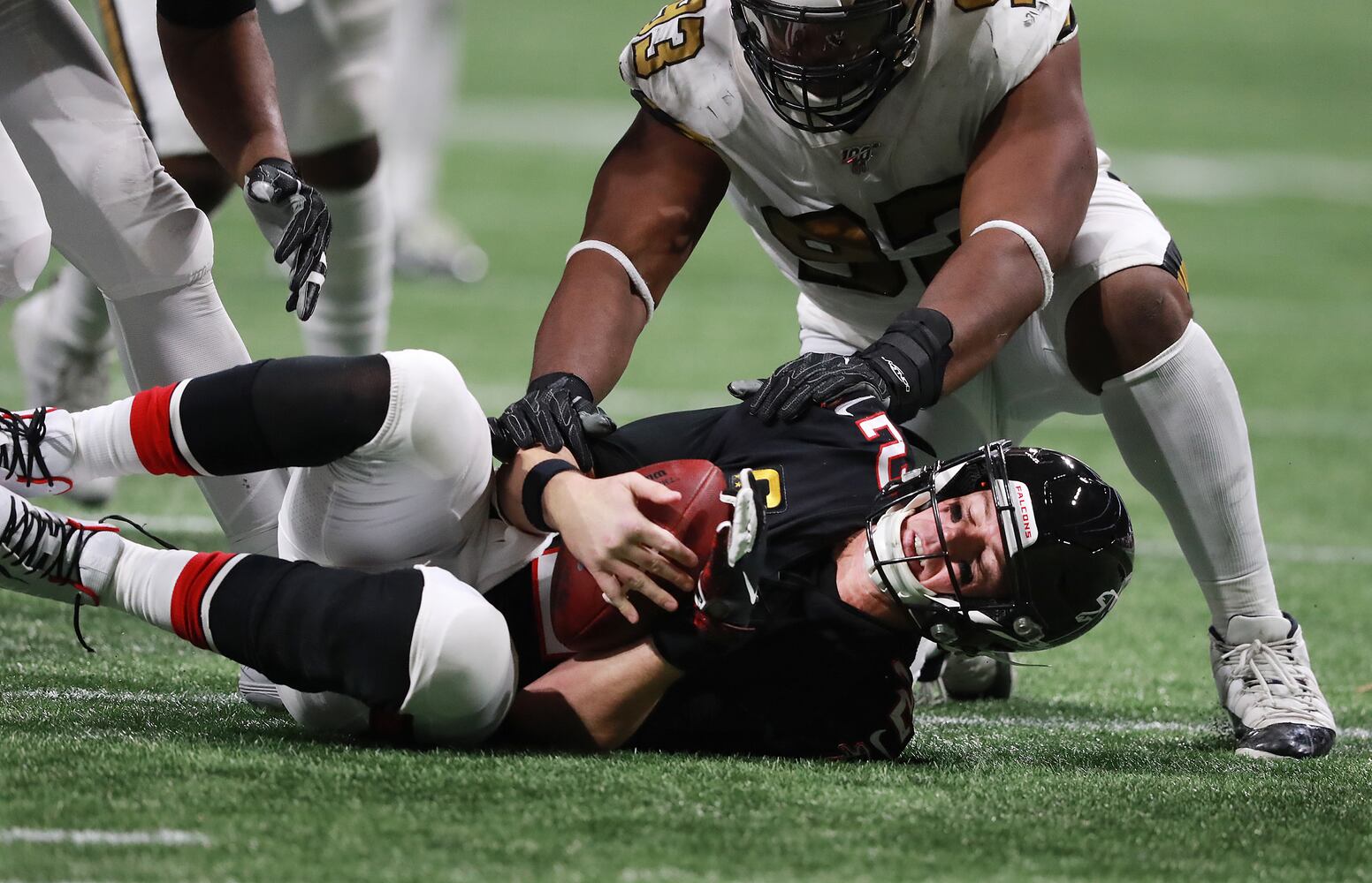 Photos: Falcons are sacked by the Saints