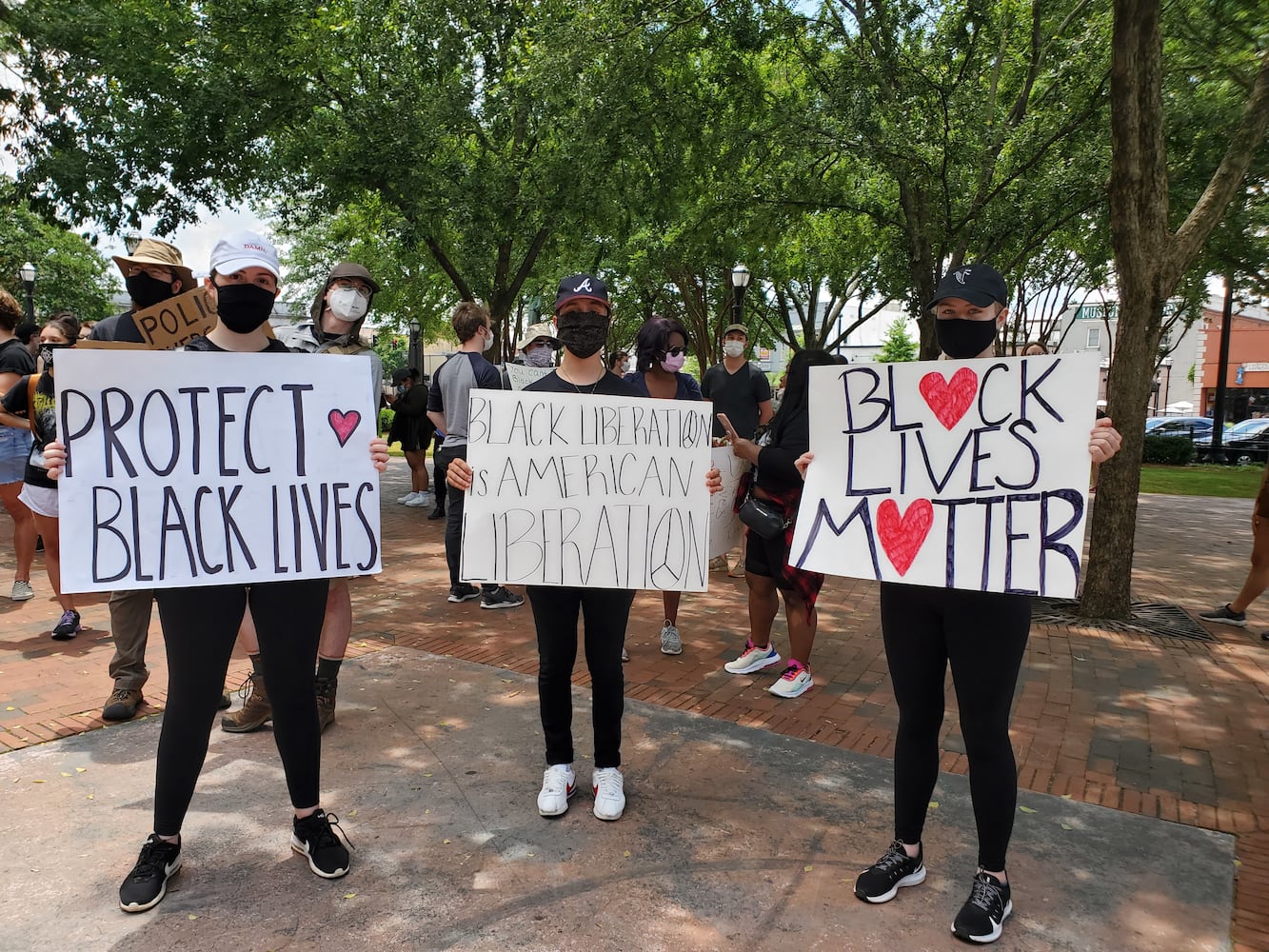 ‘Stop killing us!’: Protesters in Marietta demand change in policing