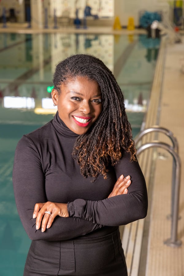 Portrait of SwemKids founder Trish Miller at the South Dekalb YMCA swimming pool in Decatur. For the Everyday Heroes holiday package. PHIL SKINNER FOR THE ATLANTA JOURNAL-CONSTITUTION