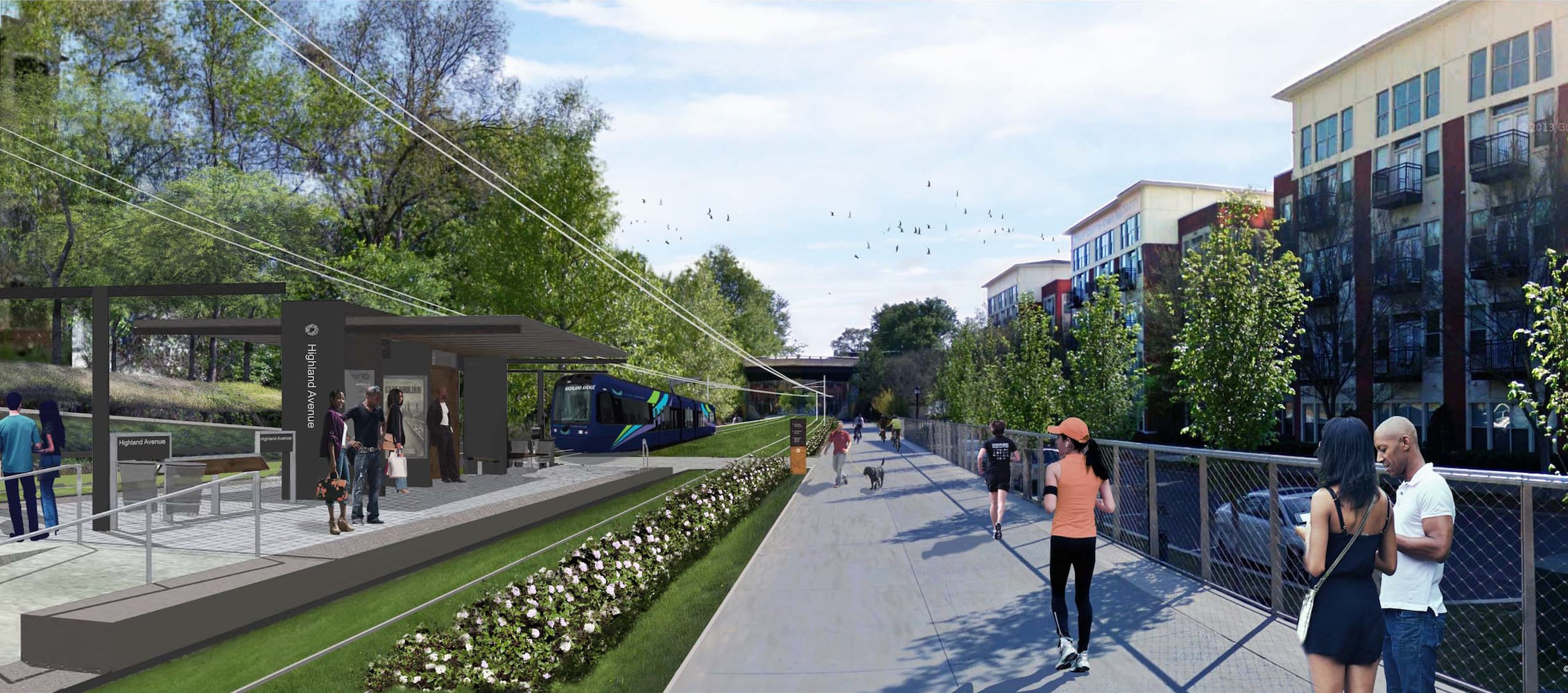 Atlanta Beltline rapid transit concept