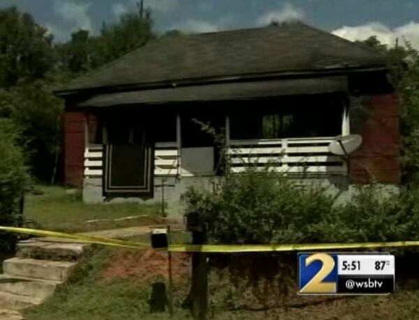 This is the home that caught on fire in Troup County. (Photo: Channel 2 Action News)