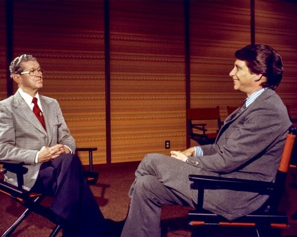 Atlanta-based NBC News reporter Kenley Jones interviewing country music legend Roy Acuff.