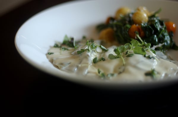  Artichoke and chicken ravioli at Pacific Kitchen. / AJC file photo