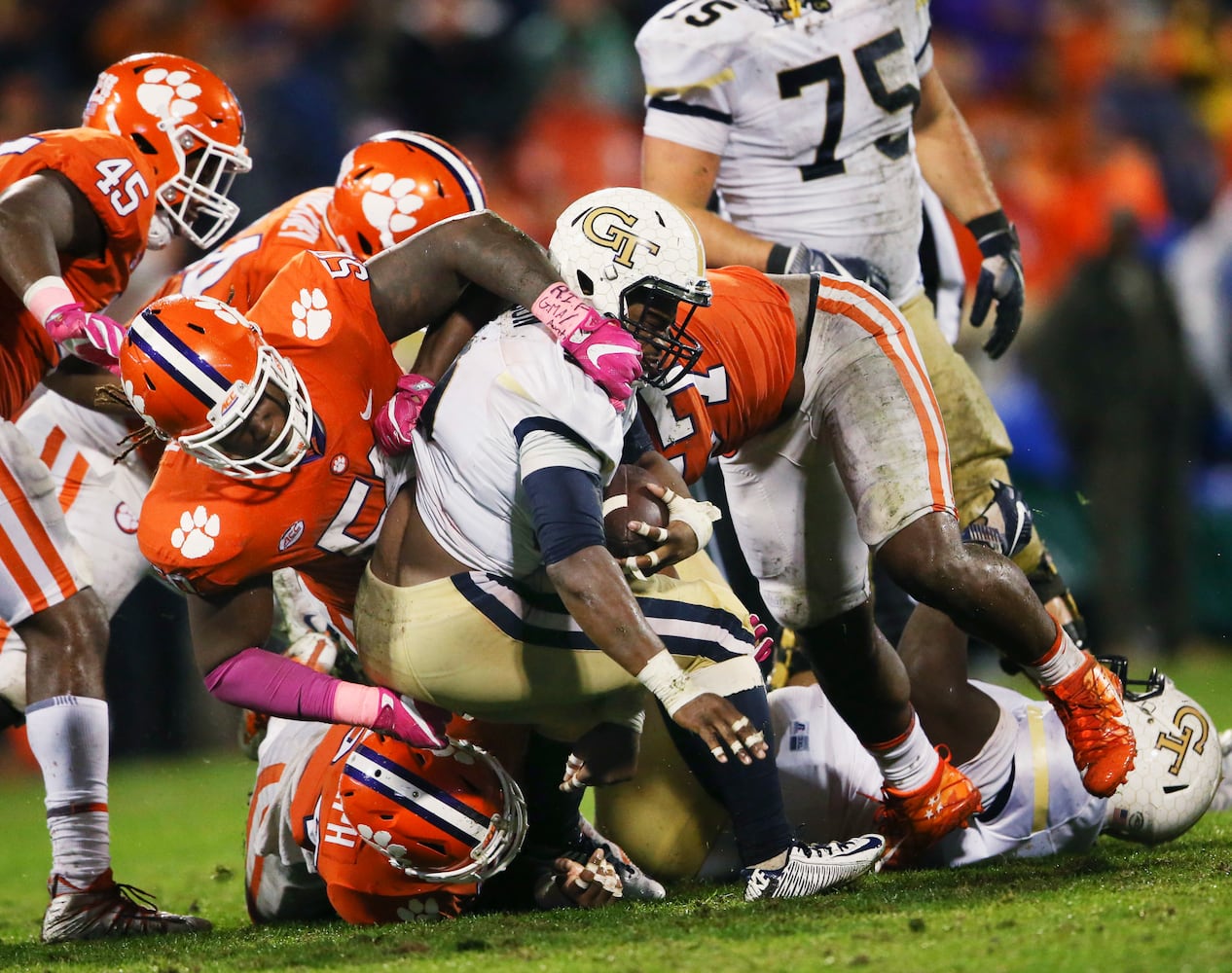 Photos: Georgia Tech falls to Clemson in the rain