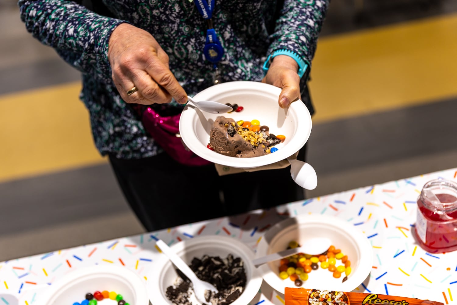 Decatur administrators serve ice cream sundaes to thank teachers