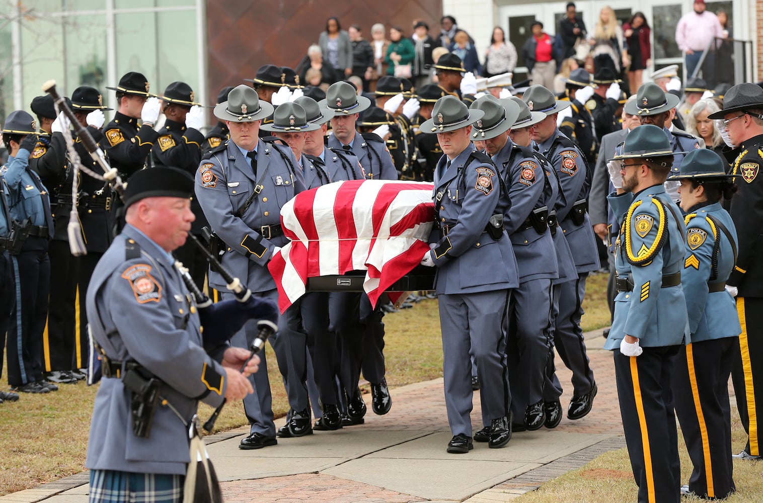 Funeral for campus police officer Jody Smith