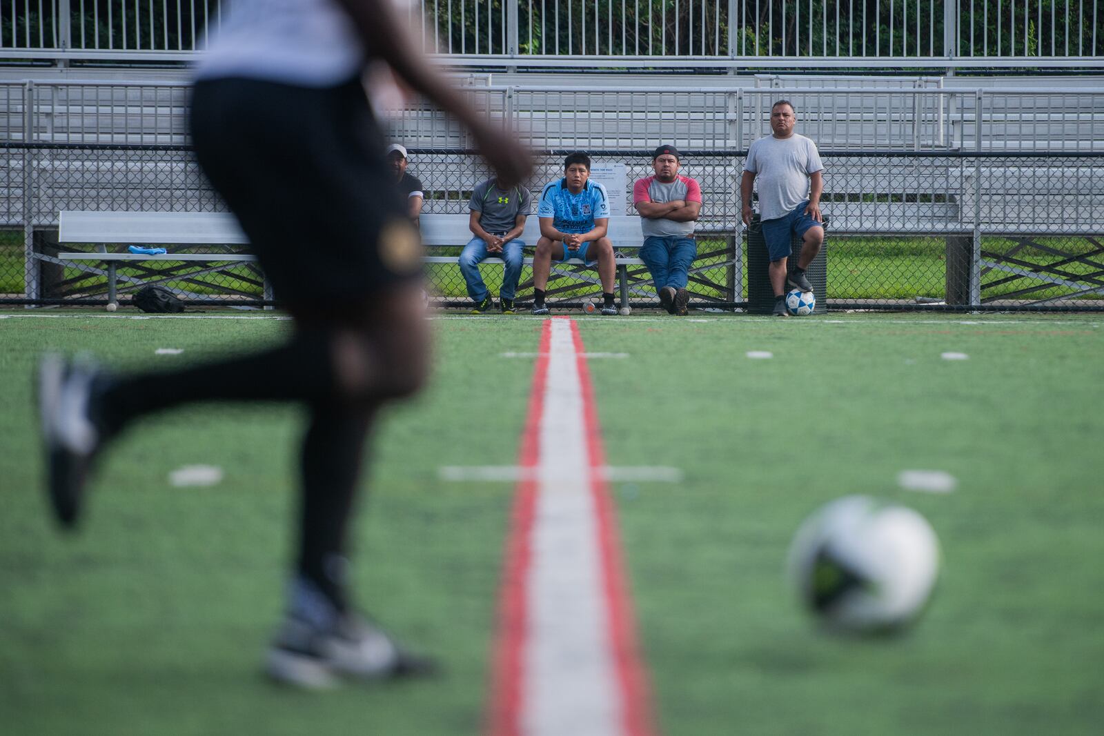 Spectators are seen at a soccer game at Bethesda Park in Lawrenceville on Sunday, Aug. 4, 2024.  (Ziyu Julian Zhu / AJC)