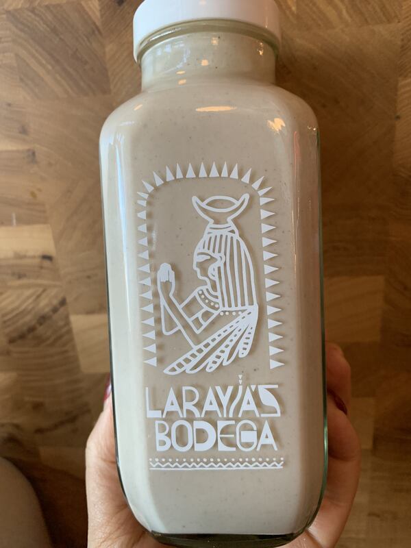 You can pick up a bottle of vegan coquito at LaRayia's Bodega in Ponce City Market. Courtesy of La Rayia