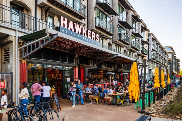 The Beltline location of Hawkers reopened  with an expanded patio. Courtesy of Hawkers