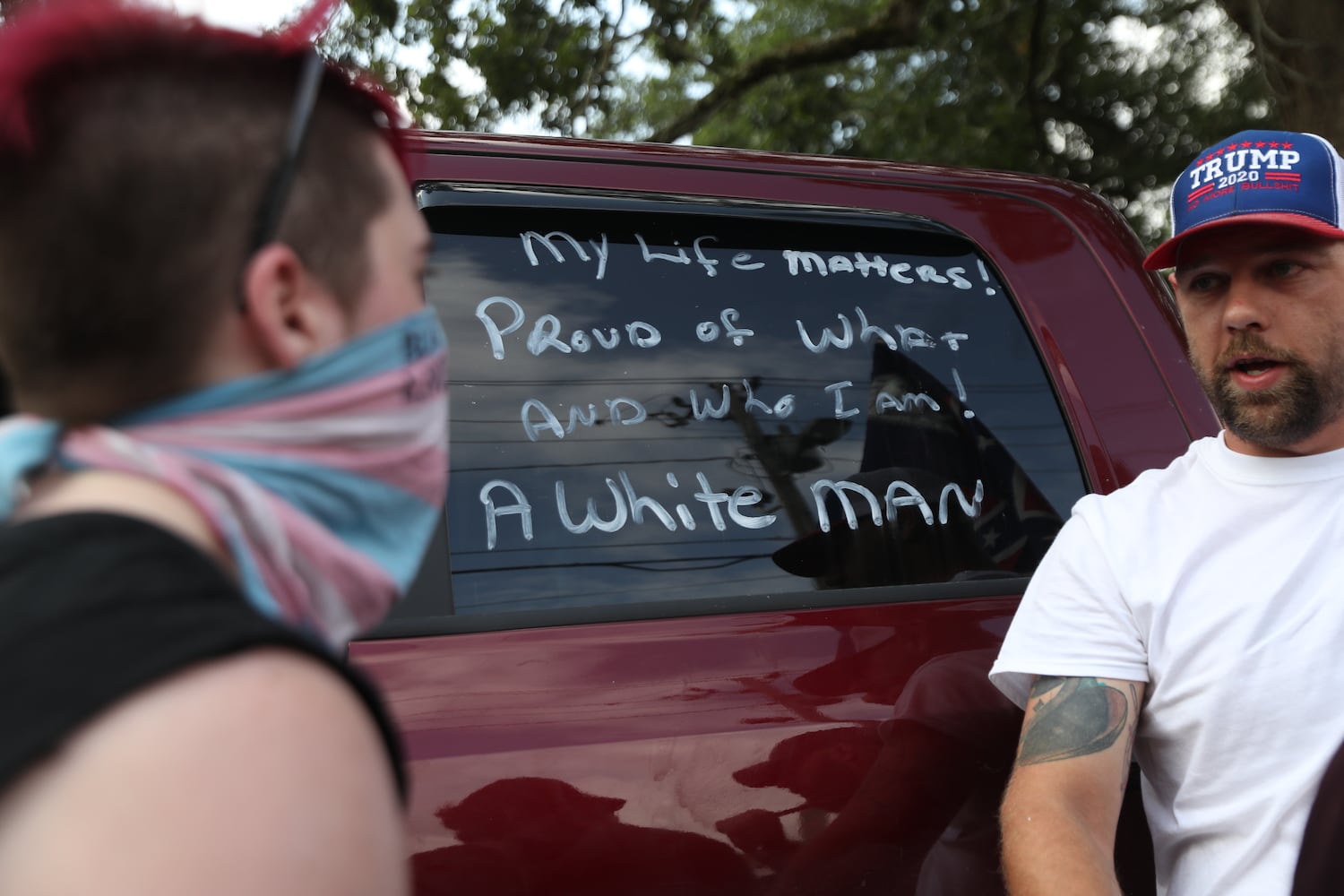 Stone mountain protest